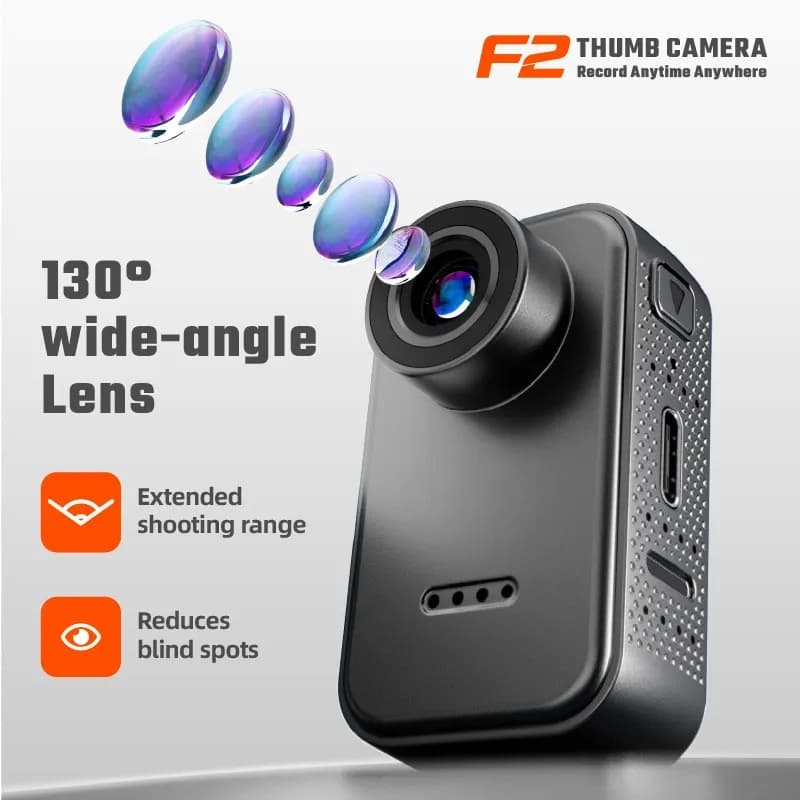 F2 Thumb Mini Camera - Mini Sports Cam DV Handheld Video Recorder Pocket Camera view 2