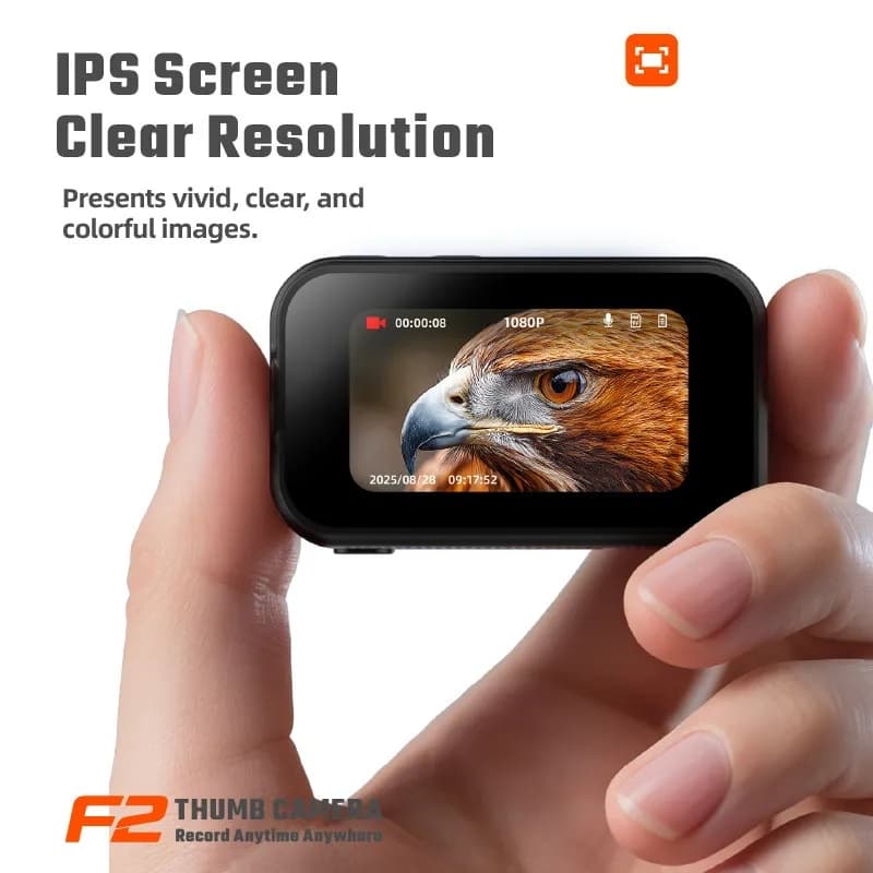 F2 Thumb Mini Camera - Mini Sports Cam DV Handheld Video Recorder Pocket Camera view 3