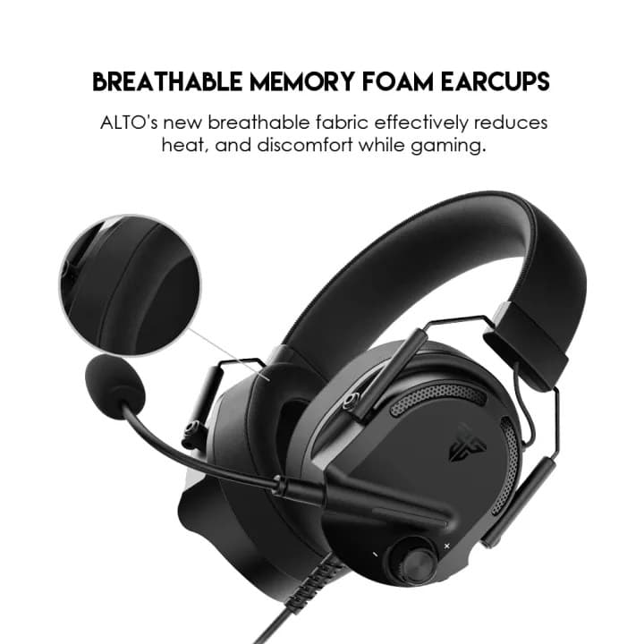 Fantech Alto MH91 Wired On Ear Gaming Headphone With Built In Microphone view 2