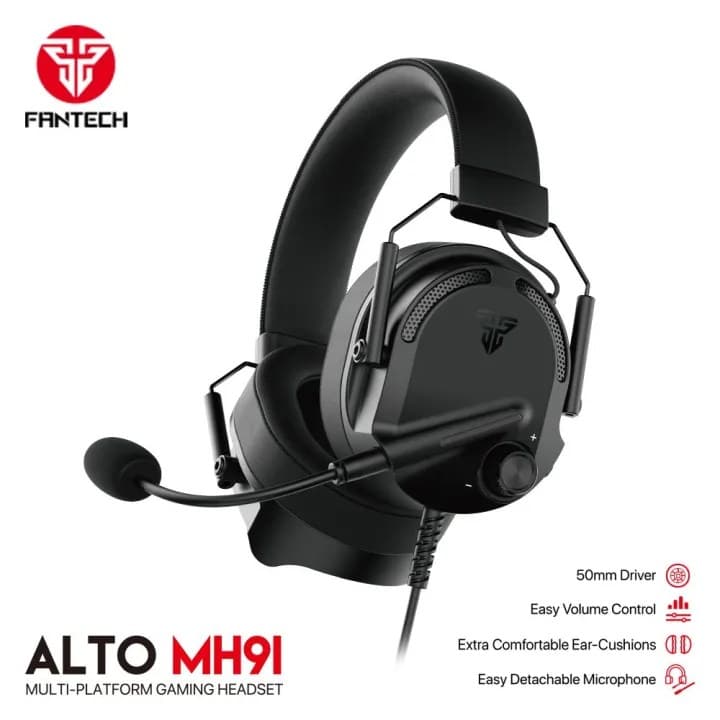 Fantech Alto MH91 Wired On Ear Gaming Headphone With Built In Microphone view 1