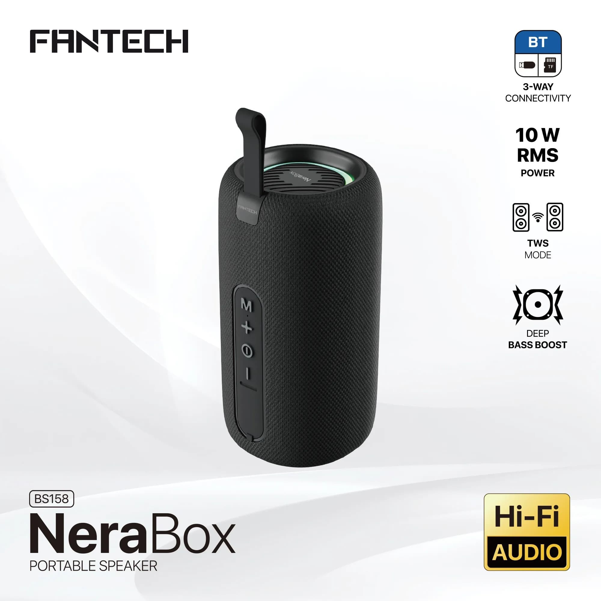 FANTECH BS159 True Wireless RMS Speaker with RGB Lighting, TWS Stereo, and 10W Powerful Sound view 1