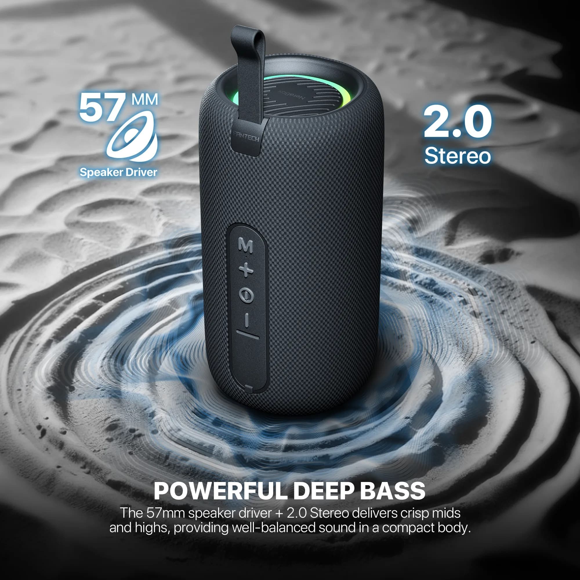 FANTECH BS159 True Wireless RMS Speaker with RGB Lighting, TWS Stereo, and 10W Powerful Sound view 2