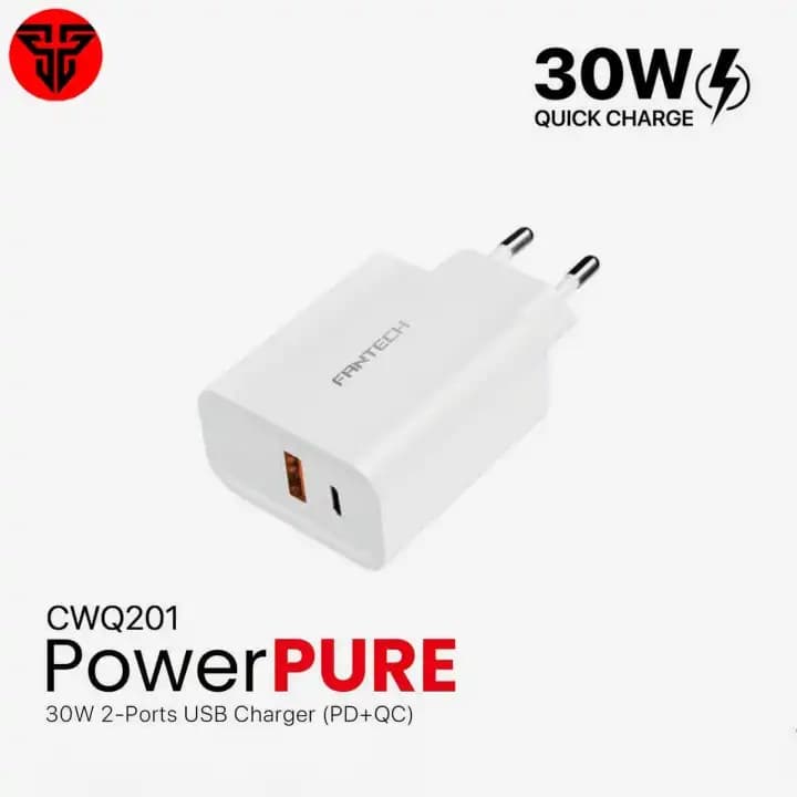 Fantech CWQ201 30w Wall Charger EU view 1