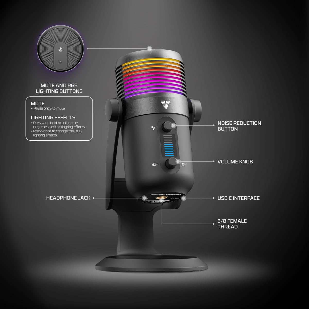 Fantech MCX03 Leviosa Max Condenser Microphone view 2