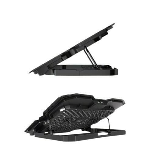 Fantech NC12 Laptop Stand Cooling Pad 2 Fan Blue LED view 2