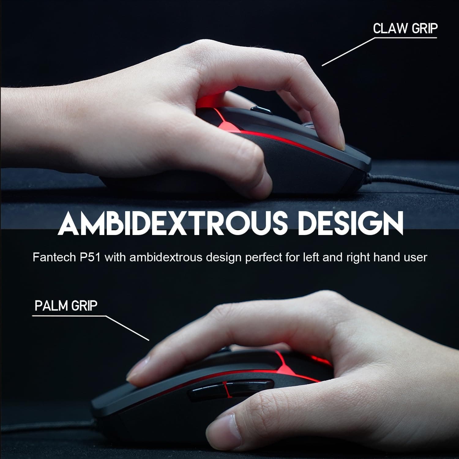 Fantech P51 5-in-1 Gaming Power Bundle With RGB Keyboard Mouse Mousepad Headset And Stand view 4
