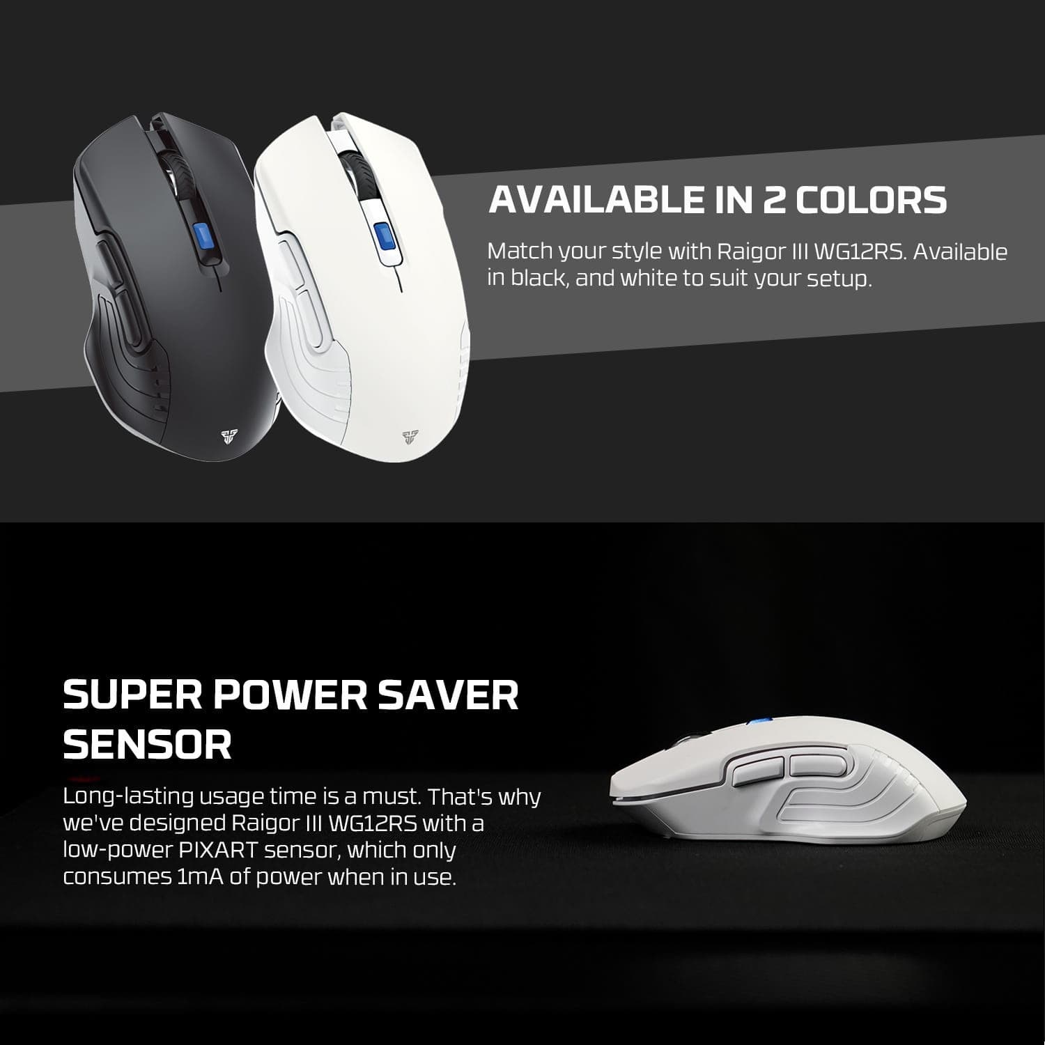 Fantech Raigor III WG12RS Silent Rechargeable Wireless Gaming Mouse view 3