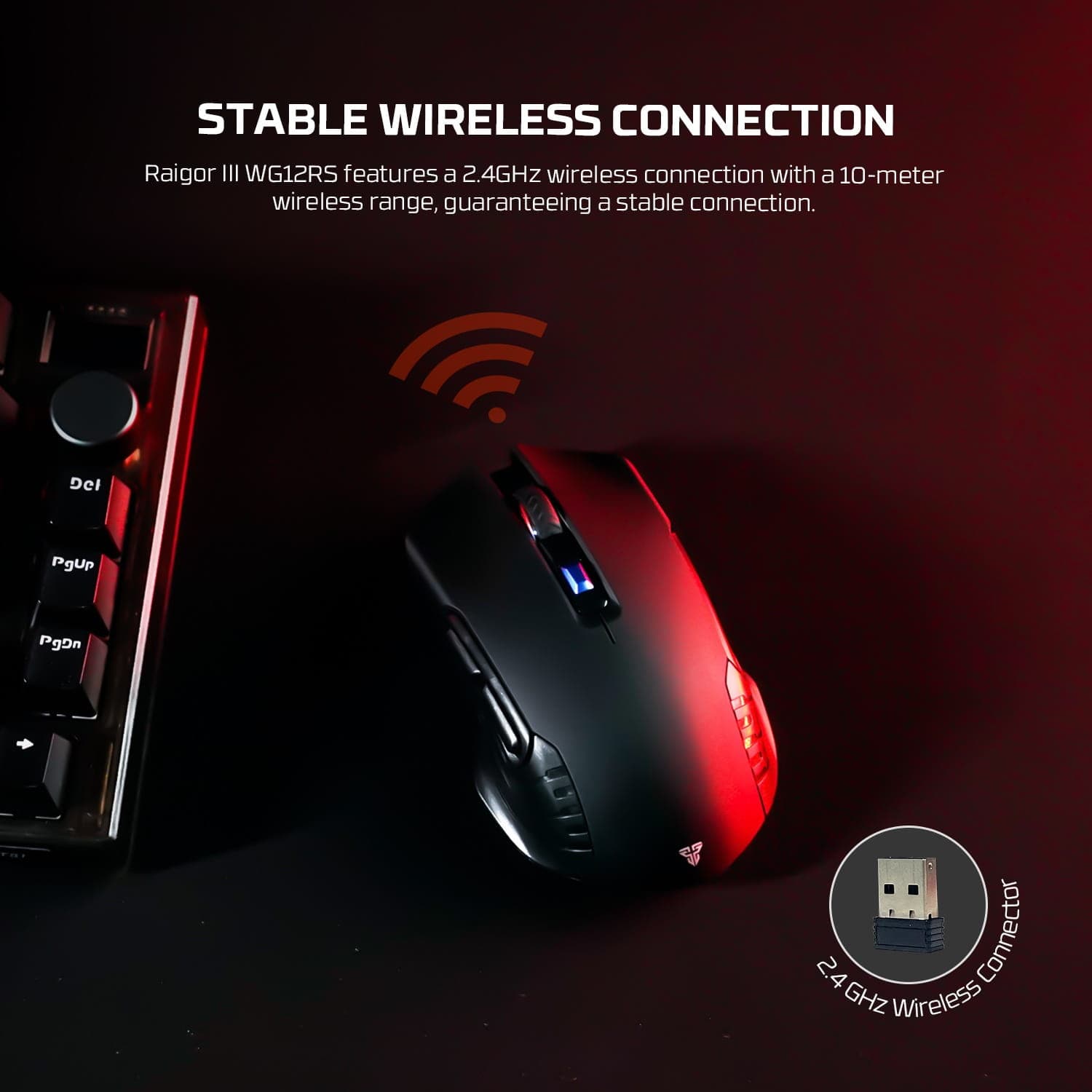 Fantech Raigor III WG12RS Silent Rechargeable Wireless Gaming Mouse view 5