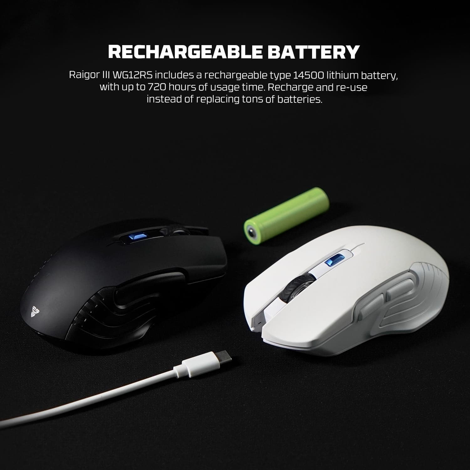 Fantech Raigor III WG12RS Silent Rechargeable Wireless Gaming Mouse view 4