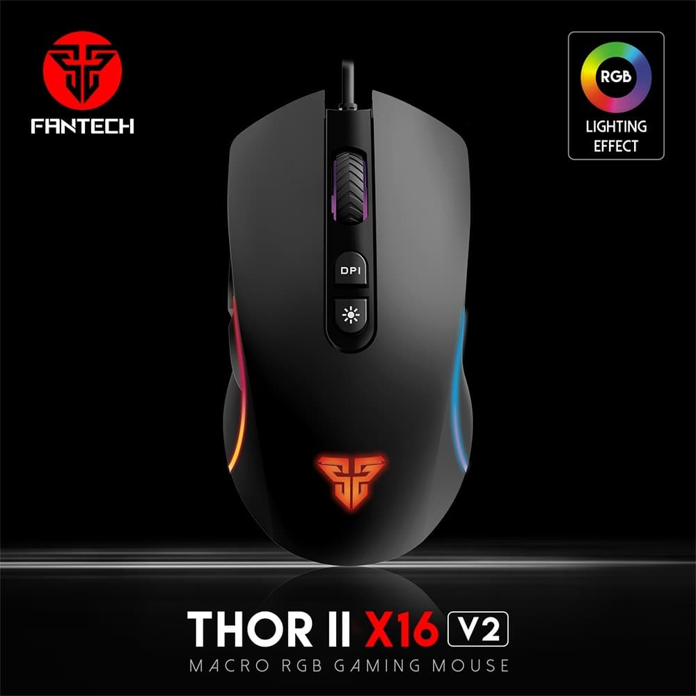 Fantech Thor II X16 V2 Macro RGB Gaming Mouse view 1