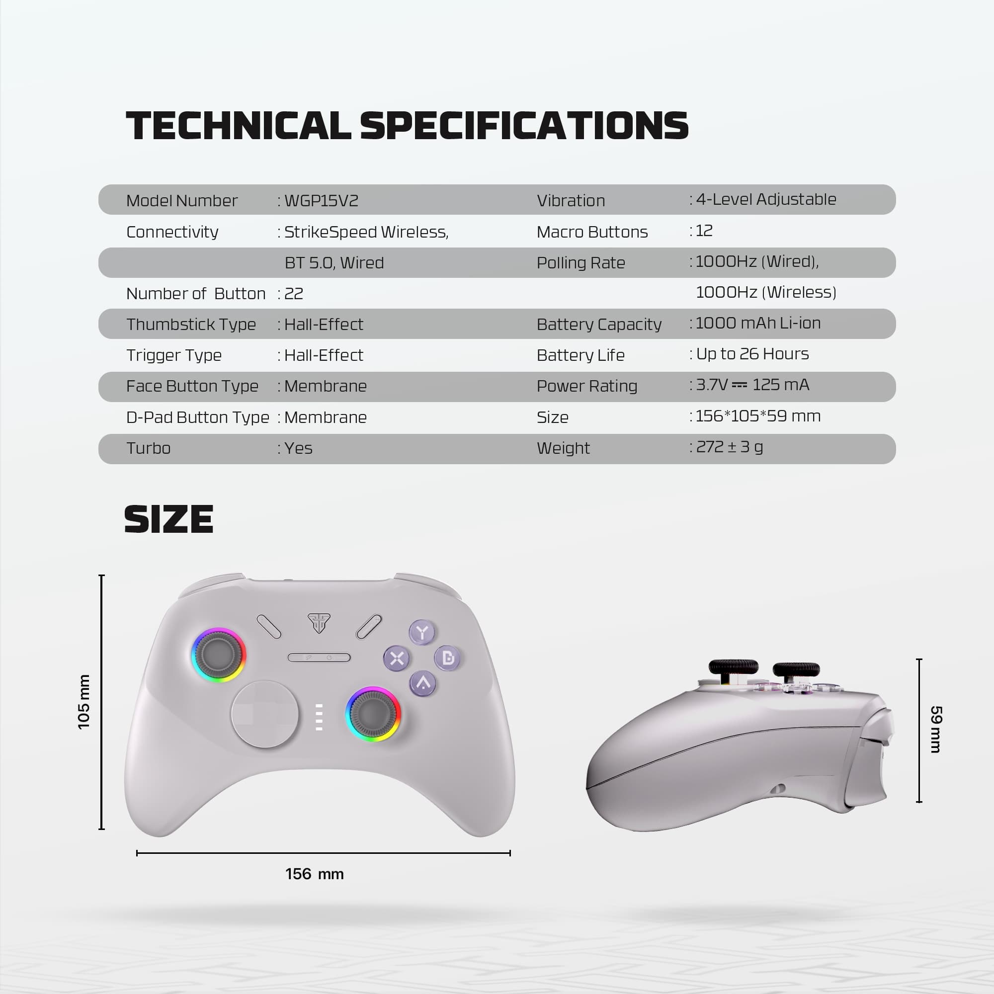 Fantech WGP15 V2 EOS PRO II Gamepad Multi Platform Wireless Controller view 5