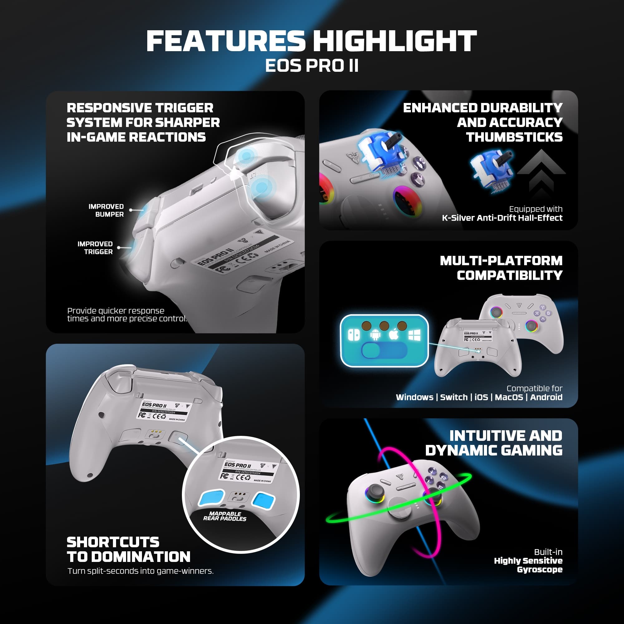 Fantech WGP15 V2 EOS PRO II Gamepad Multi Platform Wireless Controller view 2