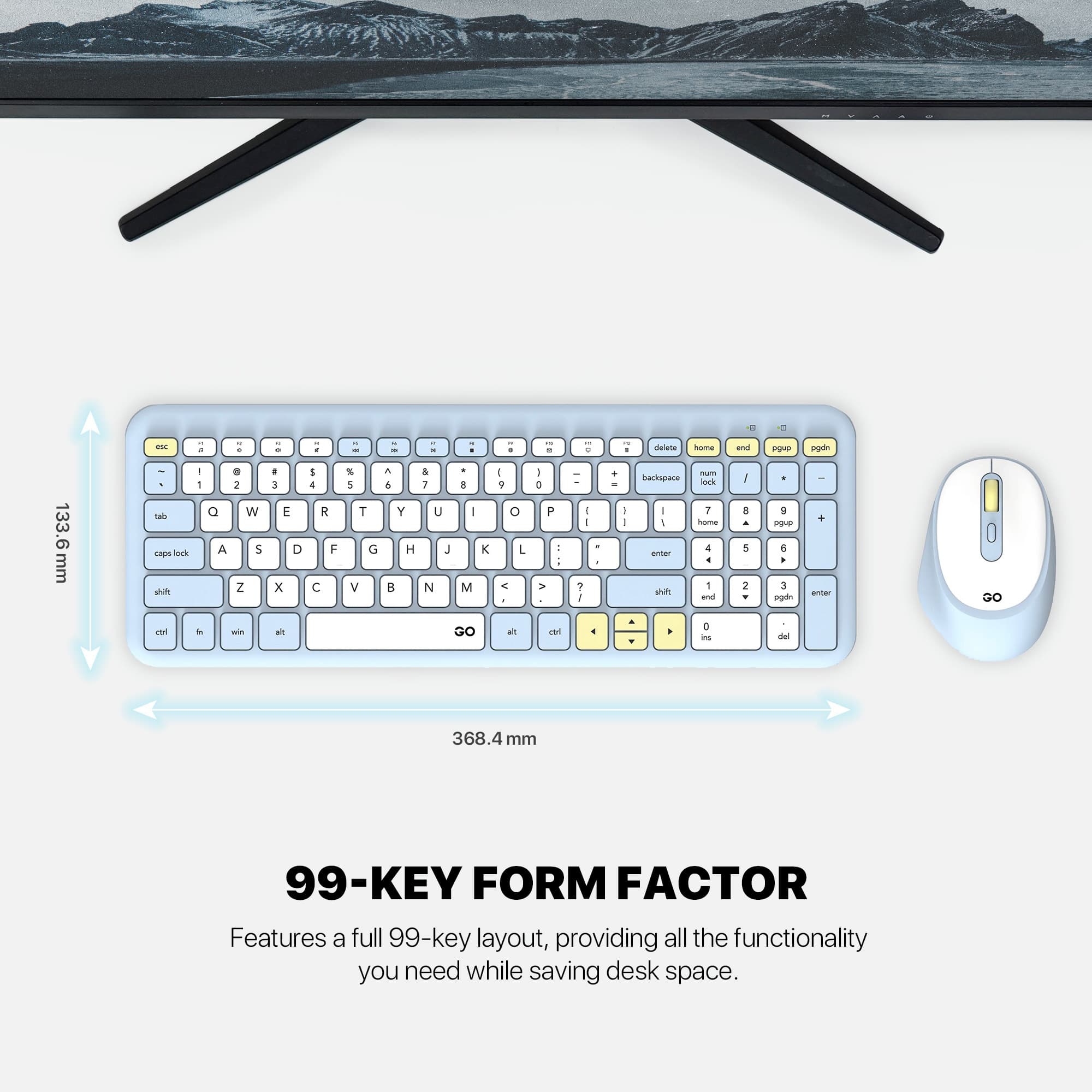 Fantech WK901 GO Wireless Keyboard Mouse Combo view 4