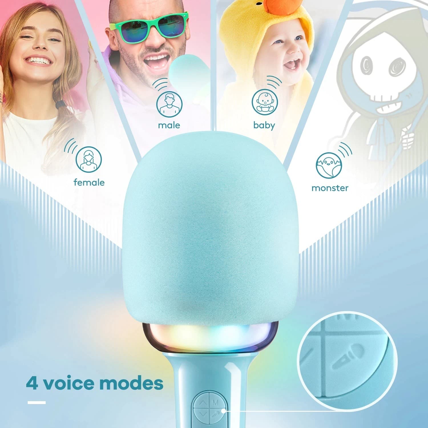 FIFINE Wireless Karaoke Microphone Handheld Mic With Speaker Bluetooth For Party view 3