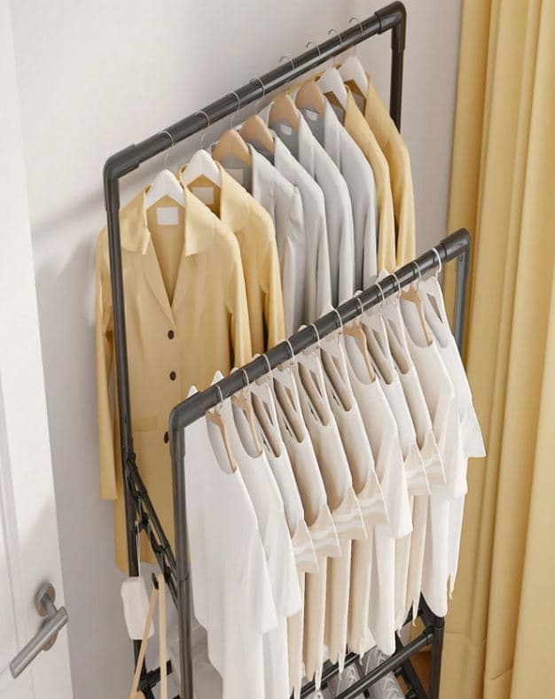 Floor Standing Coat & Hat Stand with Shoe Storage and Clothes Rack view 4