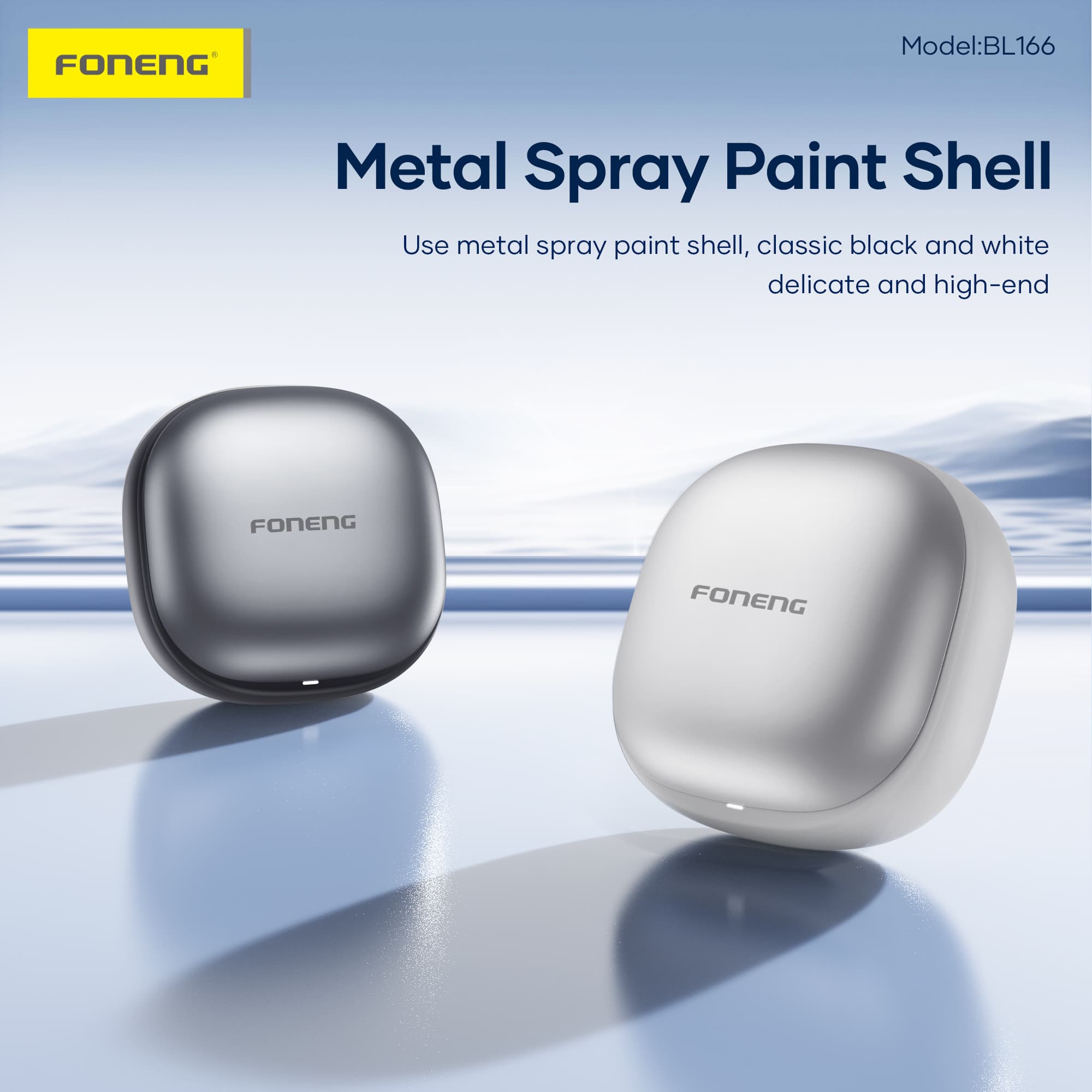 Foneng BL166 Sliding-Lid ANC + ENC Noise Canceling TWS Earphones view 3