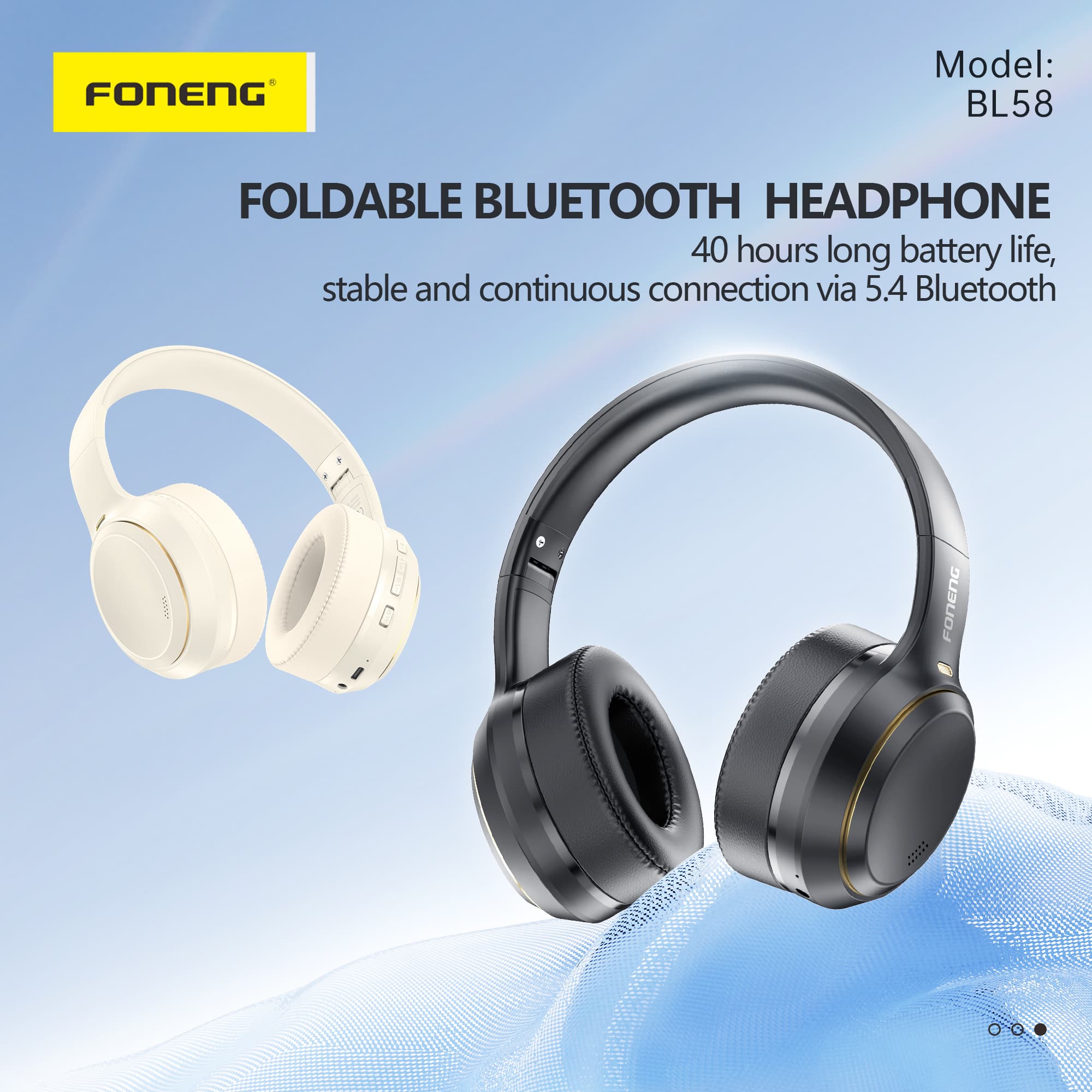 FONENG BL58 Foldable Bluetooth Headphone view 4