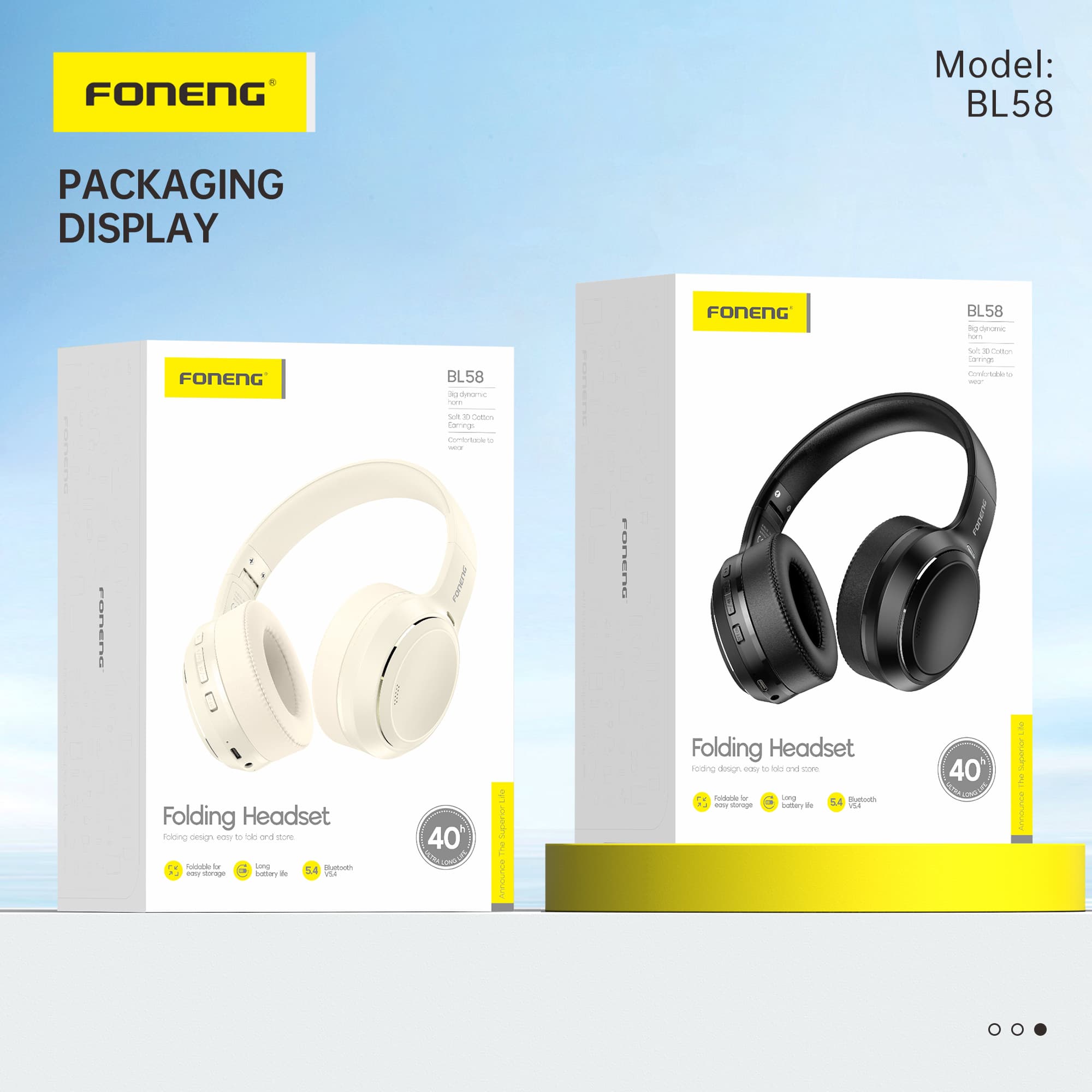 FONENG BL58 Foldable Bluetooth Headphone view 5