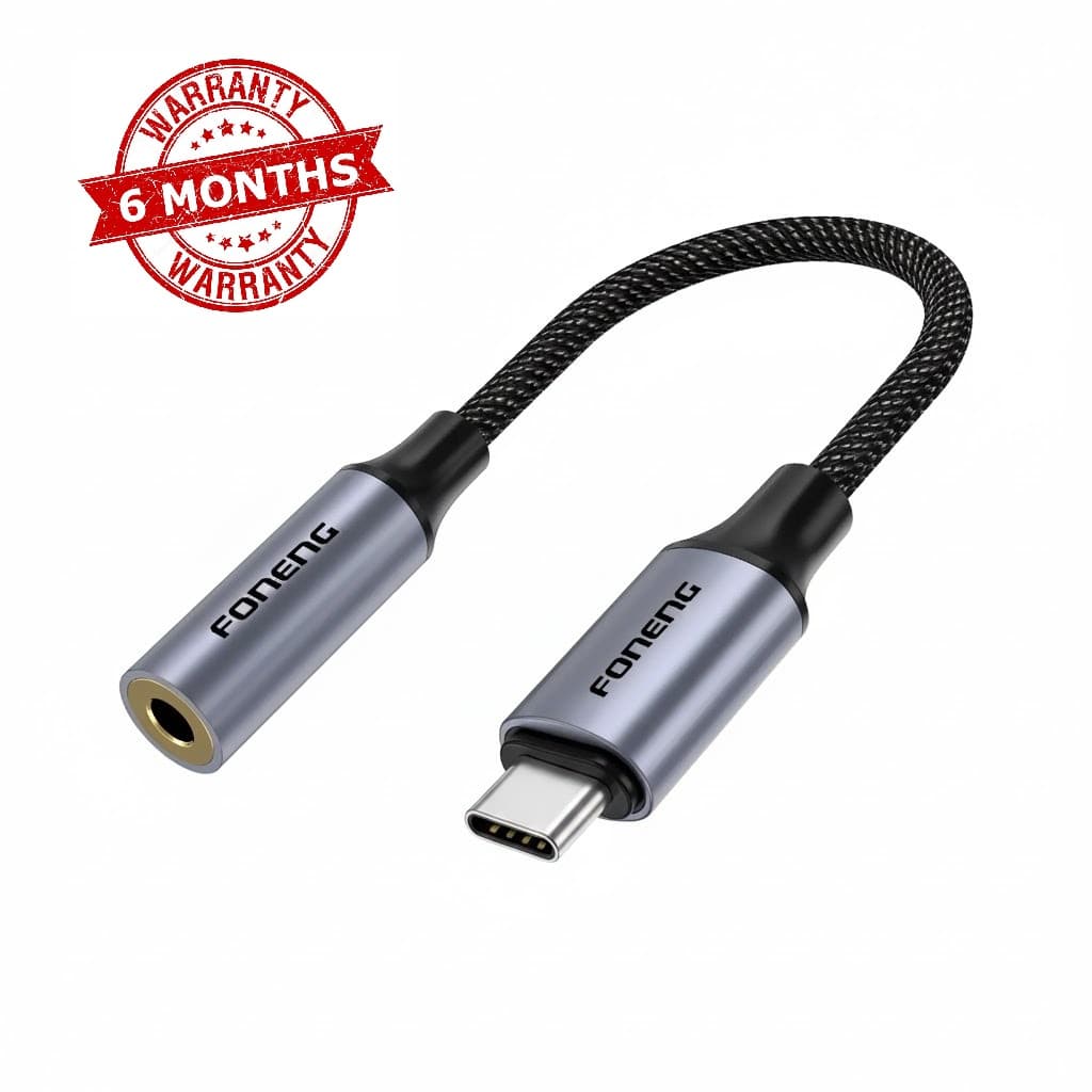 Foneng BM30 Metal Type C To 3.5mm Audio Cable view 1