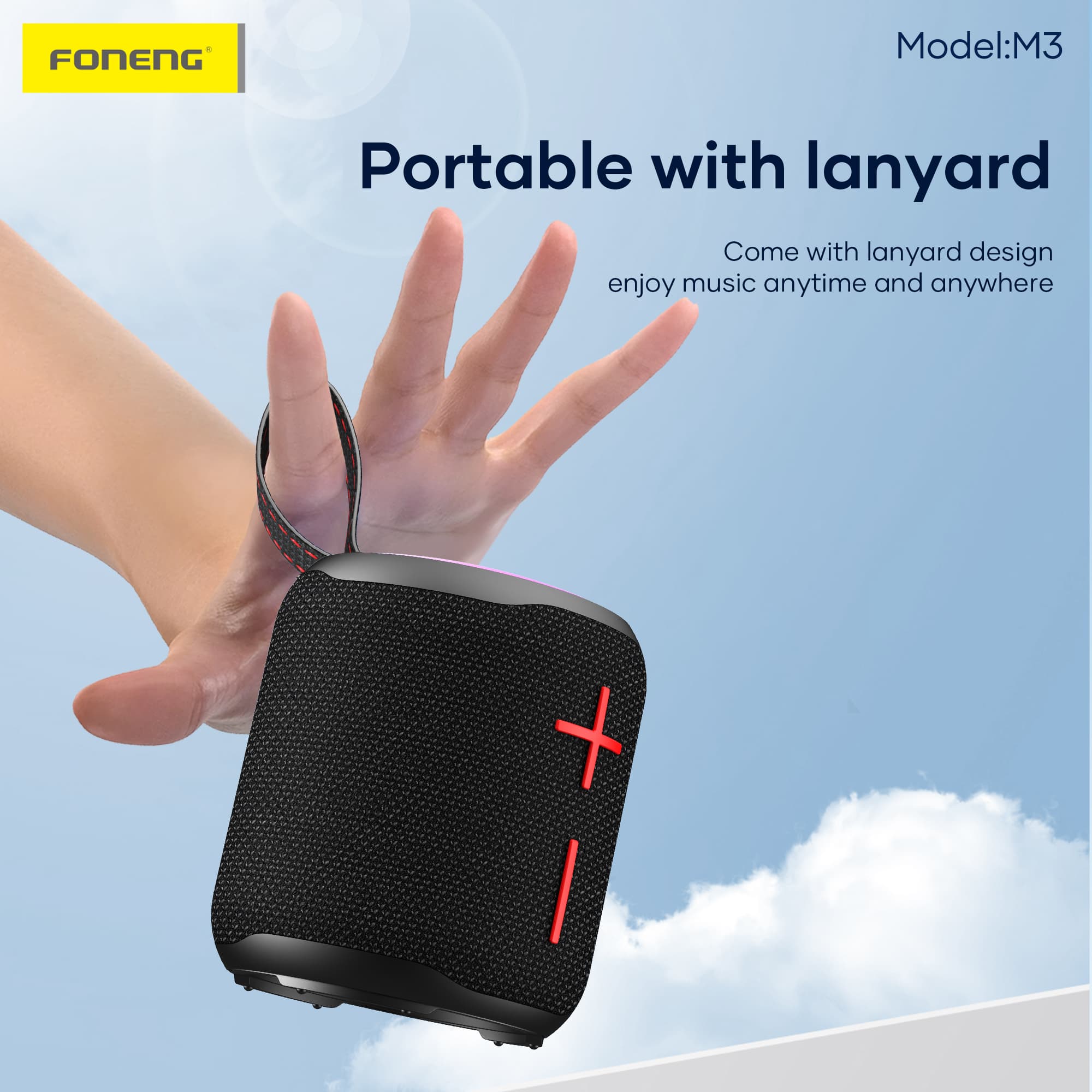 Foneng M3 10W Deep Bass Portable Waterproof Bluetooth Speaker view 2