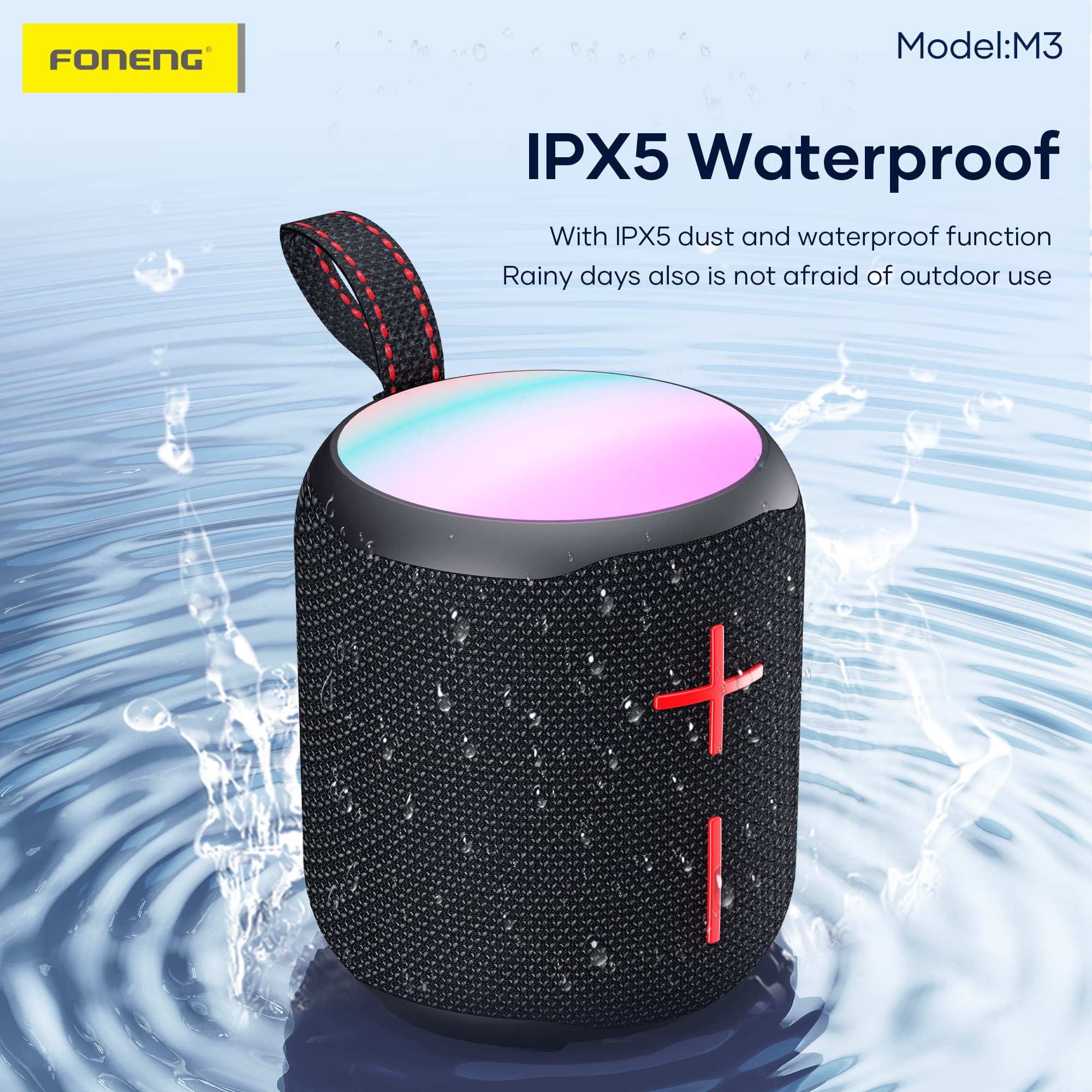 Foneng M3 10W Deep Bass Portable Waterproof Bluetooth Speaker view 4