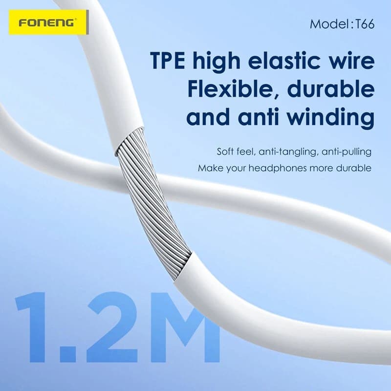 Foneng T66 Semi In 3.5mm Ear Earphone view 2
