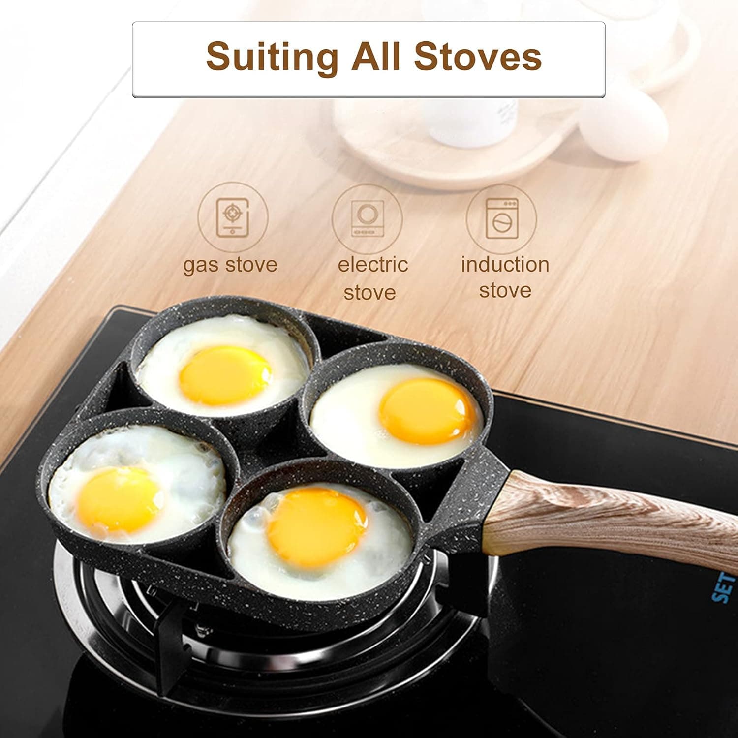 Four-Cup Egg Pan Non Stick Frying Egg Cooker For Breakfast view 4