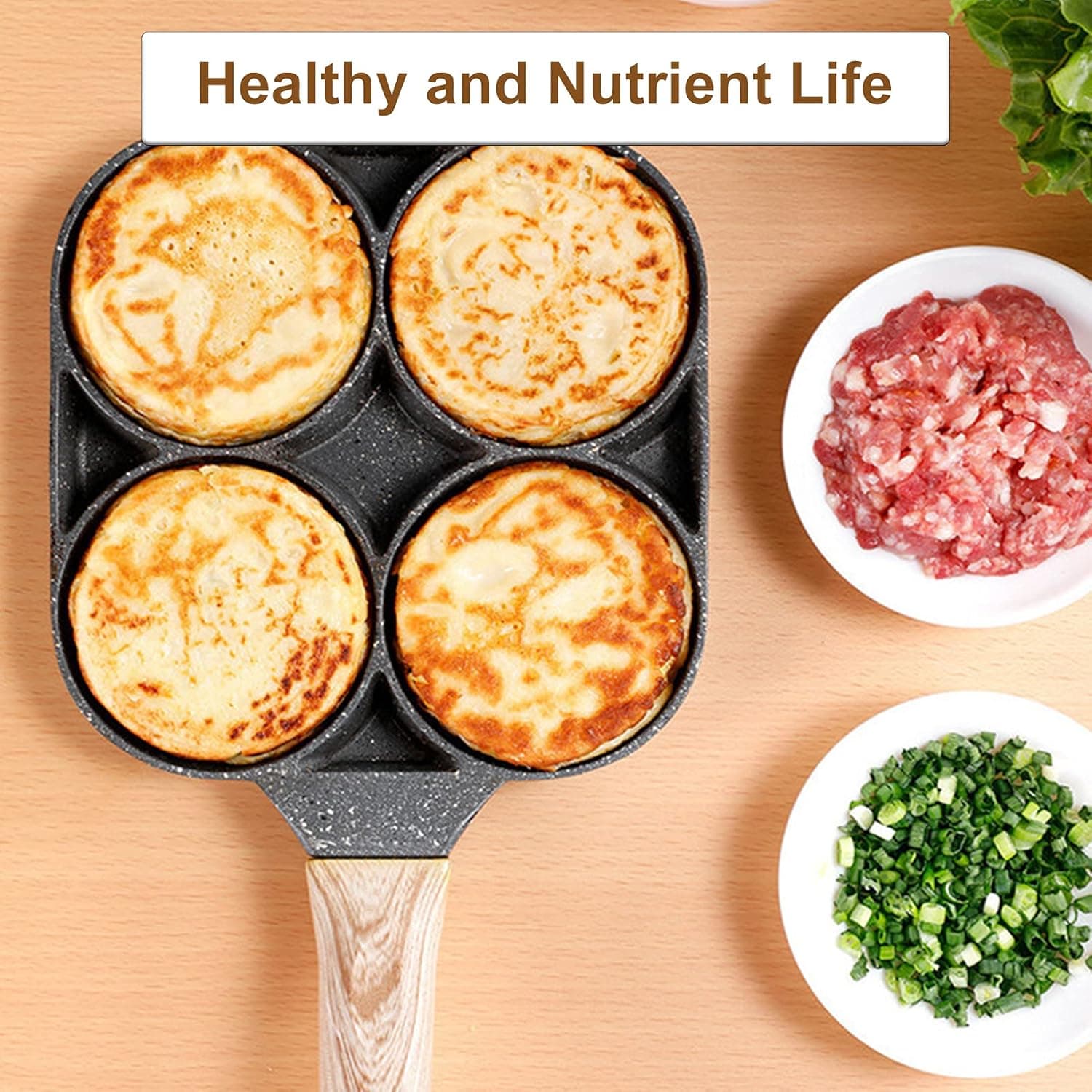 Four-Cup Egg Pan Non Stick Frying Egg Cooker For Breakfast view 5