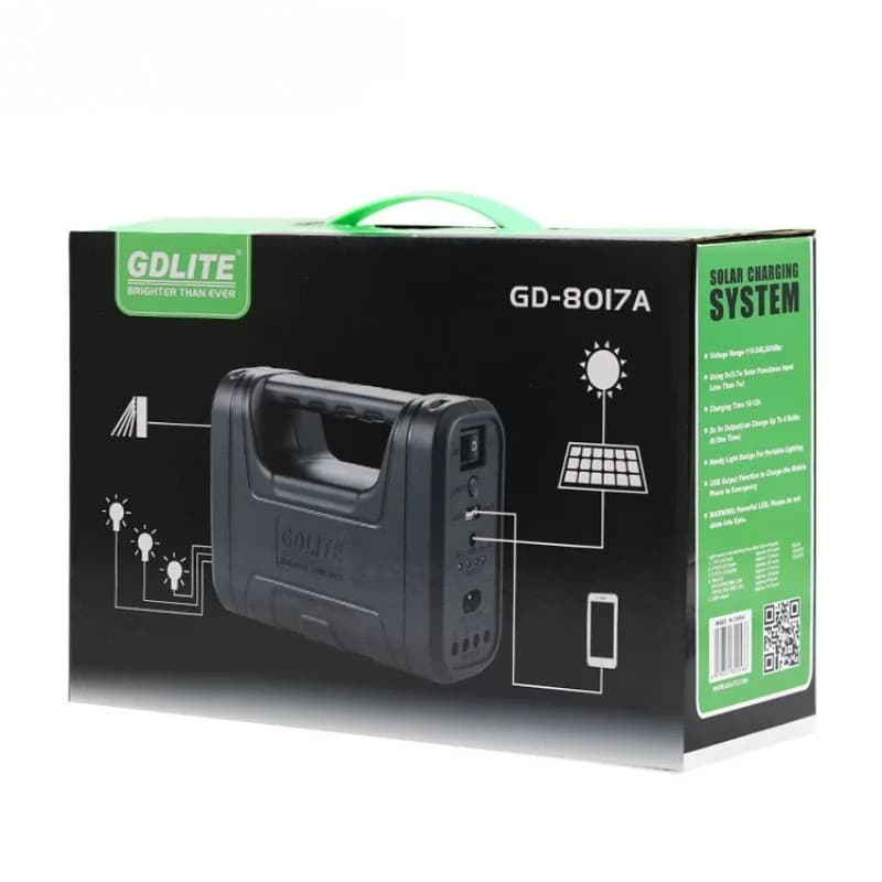 GDLITE GD-8017A Solar Home Lighting System with 3 Led Bulbs view 4