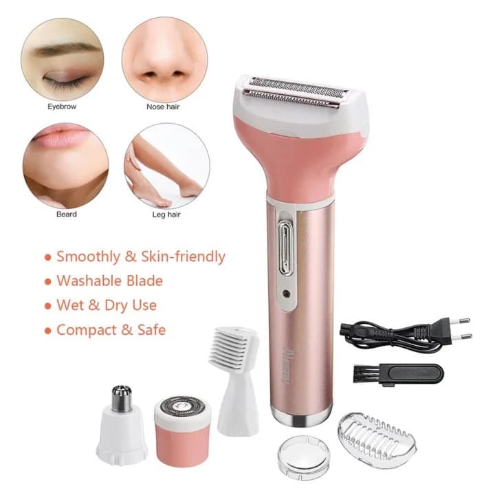 Geemy GM 3074 4 In 1 Rechargeable Nose And Hair Trimmer Kit view 4