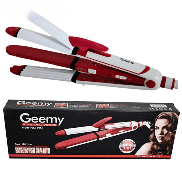Gemei GM 1958 3 In 1 Hair Straightener Curler And Crimper Hair Iron view 4