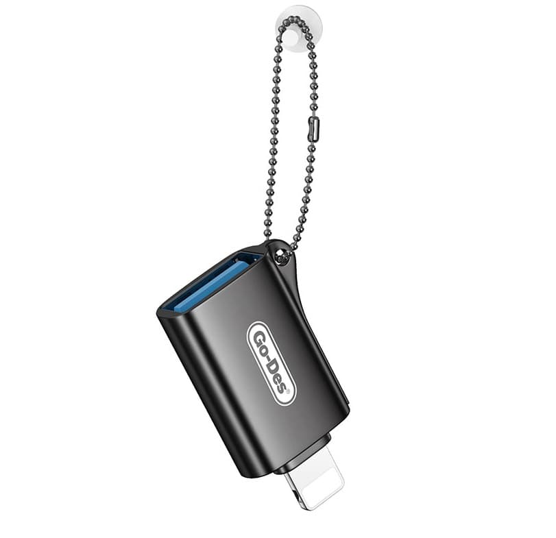 Go Des GD CT066 USB A To Lightning OTG Adapter view 1