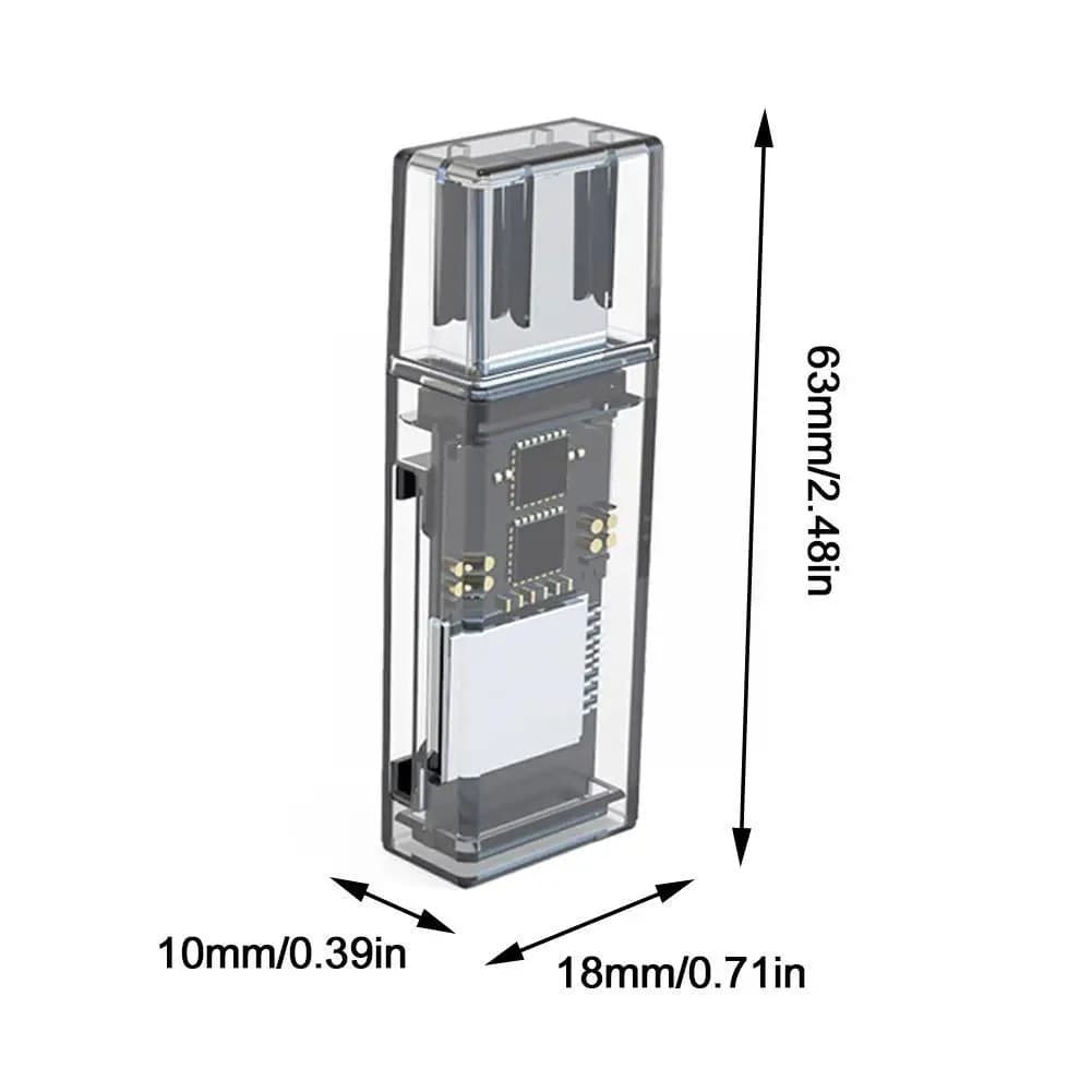Go Des GD DK002 Type C Mobile SD TF MicroSD CardReader Adapter OTG view 3