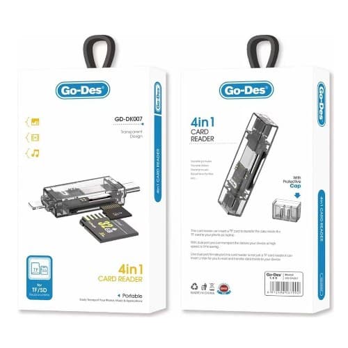 Go Des GD DK007 2 In 1 Mobile Card Reader OTG view 3