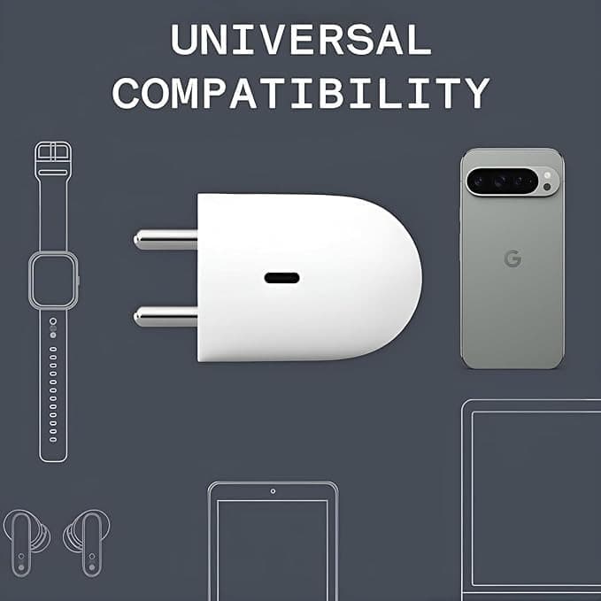 Google Pixel Charger 45W C-Type Rapid Fast Charger Adapter view 4
