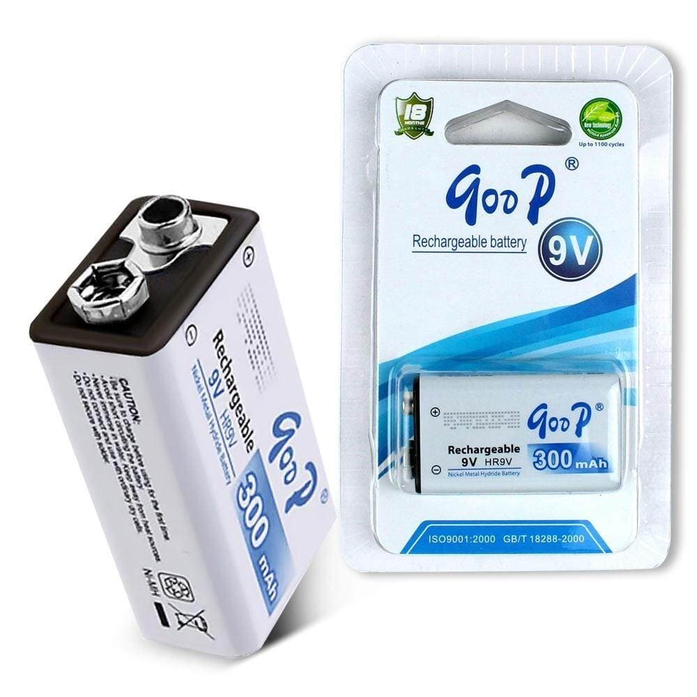 Goop 9V 300mAh HR9V Nickel Metal Hydride (Ni-MH) Rechargeable Battery view 1