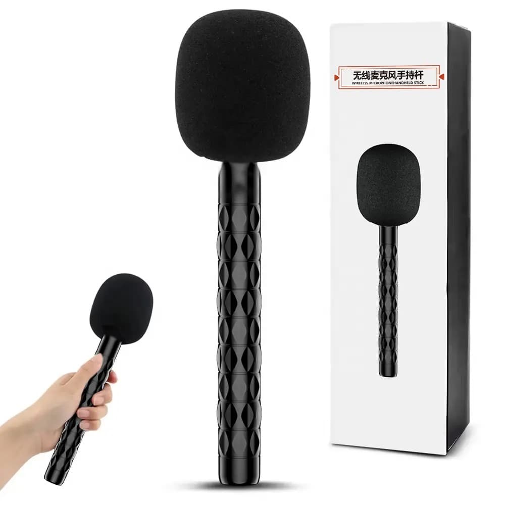 H1 Wireless Microphone Holder Stand Interview Hand Stick view 5