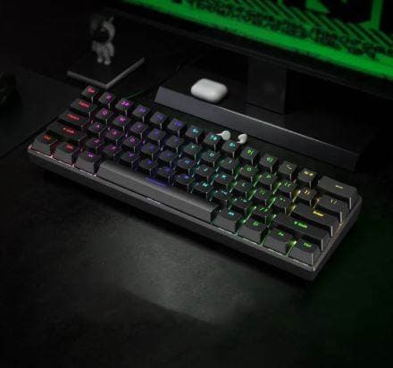 H61K Blue Switch Mechanical Keyboard Blue Switch Type-C RGB 61 Keys view 2