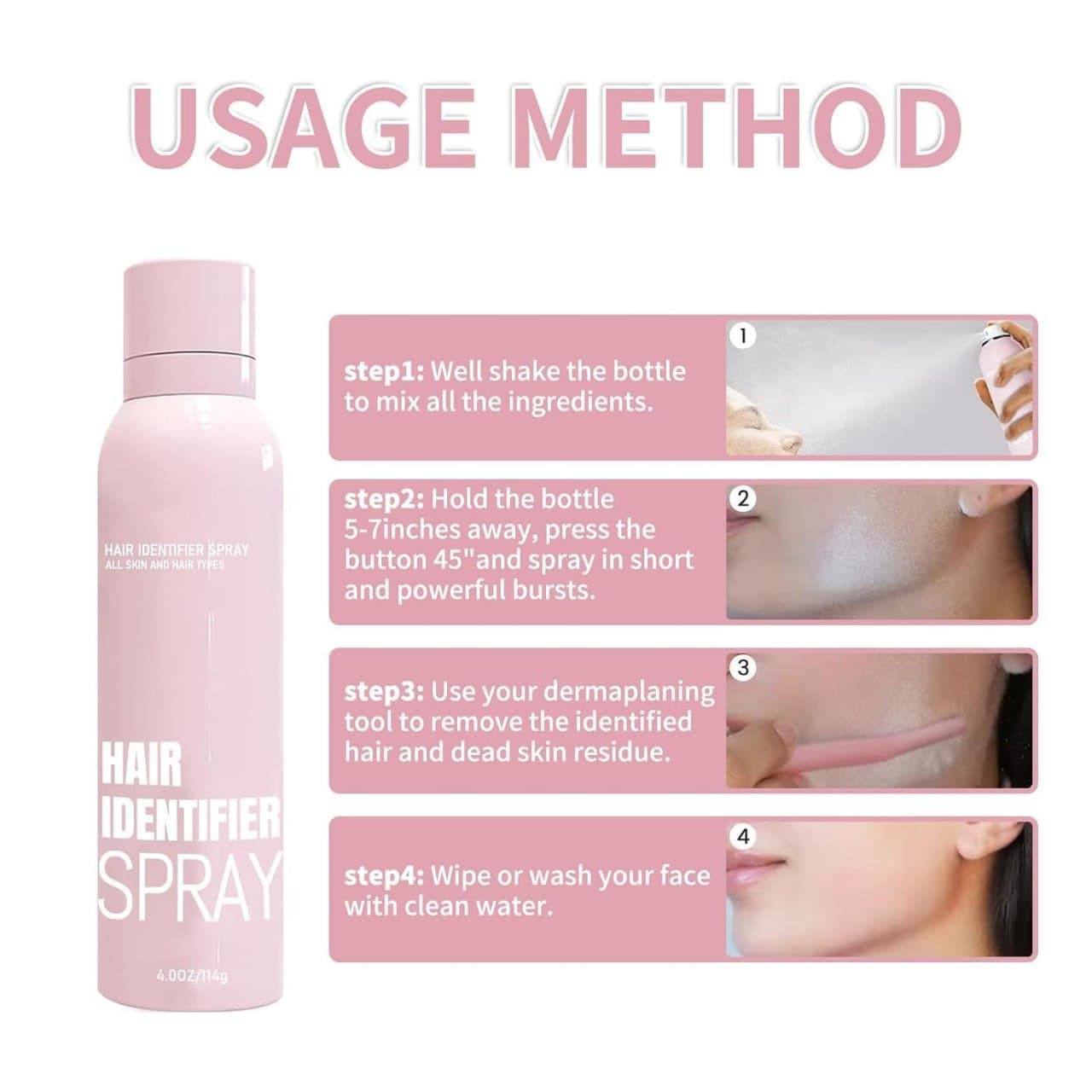 Hair Identifier Spray For Face Shaving view 3