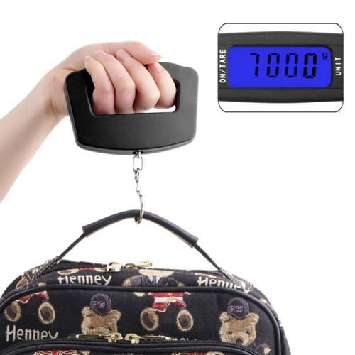 Handheld Digital Luggage Scale With Grip For Travel Portable Electronic Weighing Suitcase And Bag view 1