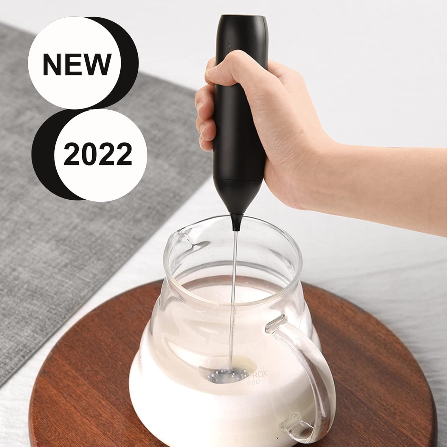 Handheld Type C Rechargeable Coffee Beater Milk Frother view 2