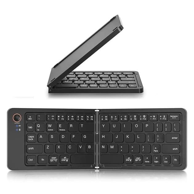 HB028 Foldable Slim Bluetooth Keyboard Type C Rechargeable view 1