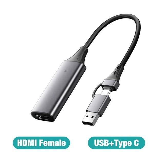 HDMI To 2 In 1 Video Capture Card Type C USB view 1