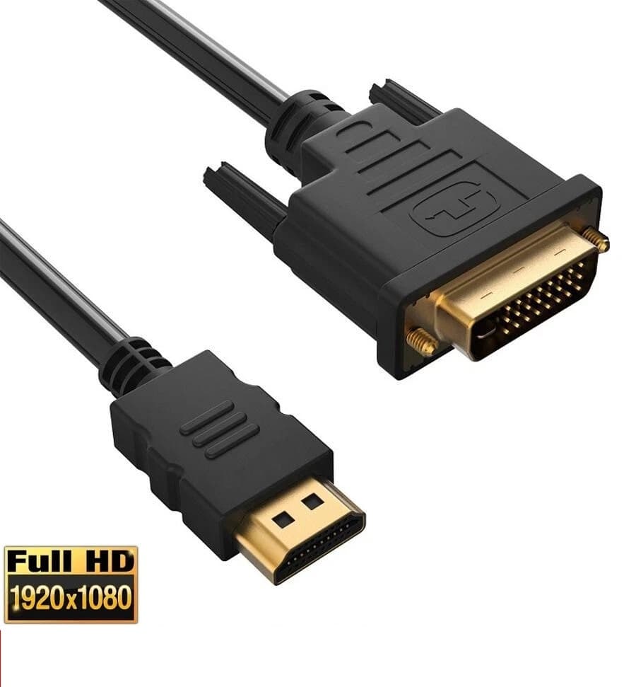HDMI To DVI Cable 24-PinFull HD 1080p 1.5Meter Length view 1