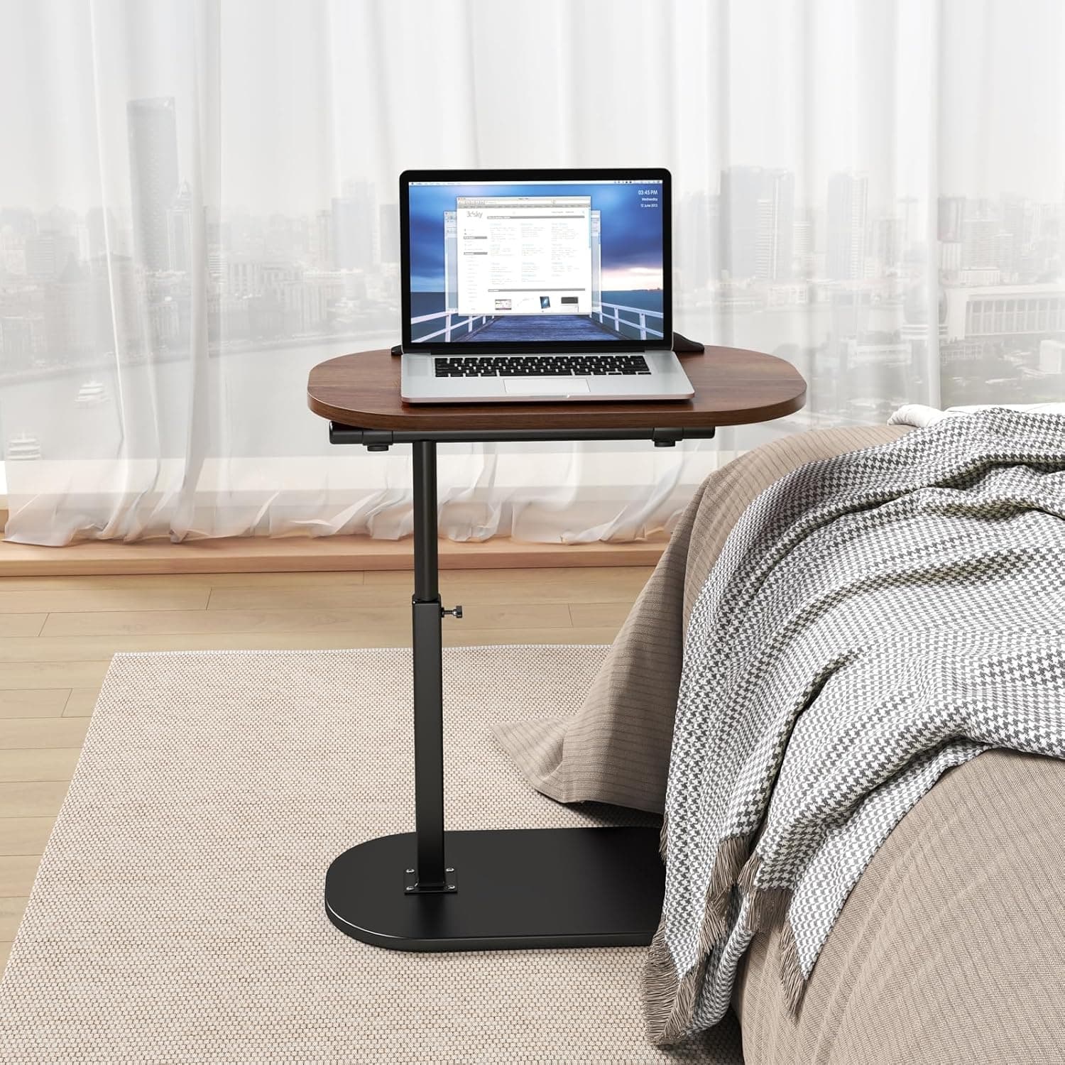 Height Adjustable Study Laptop Table With Flip-Top view 2