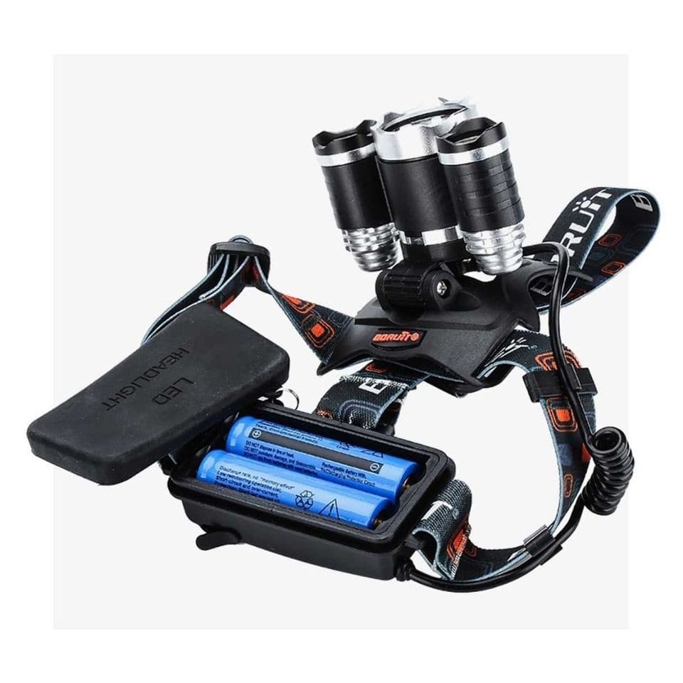 High Power Led Headlamp 5000LM 3x XML T6 LED view 2