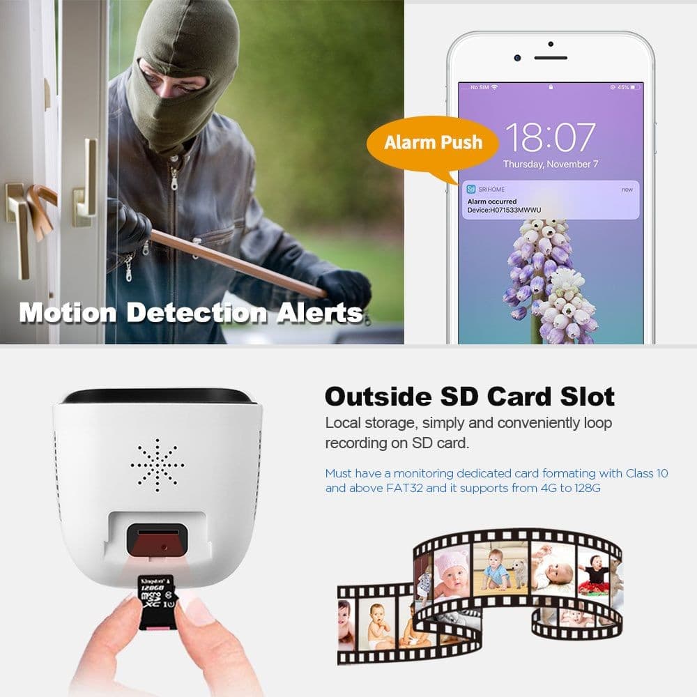 Himoobie CP3 Wireless IP Wifi Surveillance Home Security Camera 3MP view 5