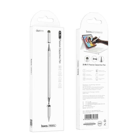 HOCO 3 In 1 Capacitive Touch Pen For Smartphones And Tablets view 4