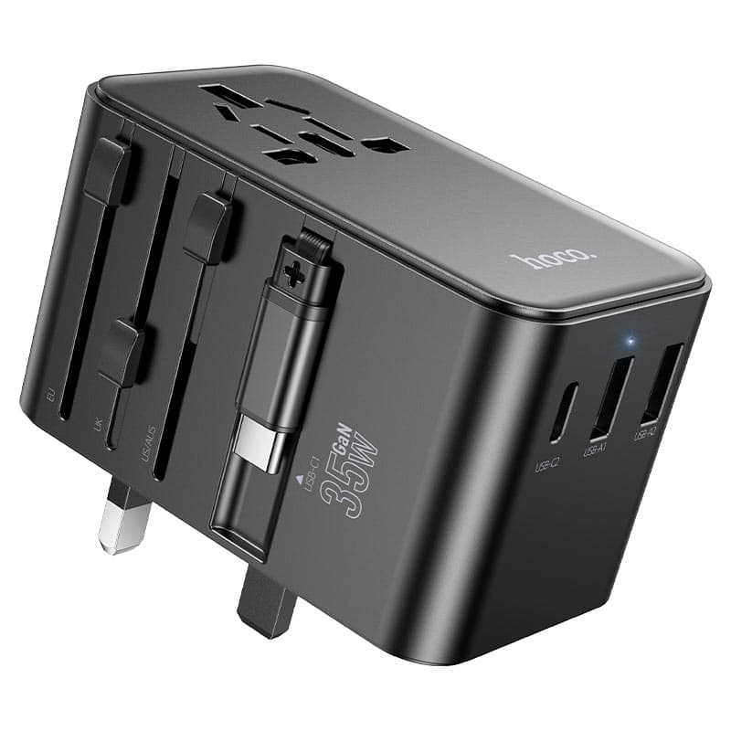 Hoco AC18 Travel Adapter Conversion Charger PD35W EU / US / UK / AU view 1