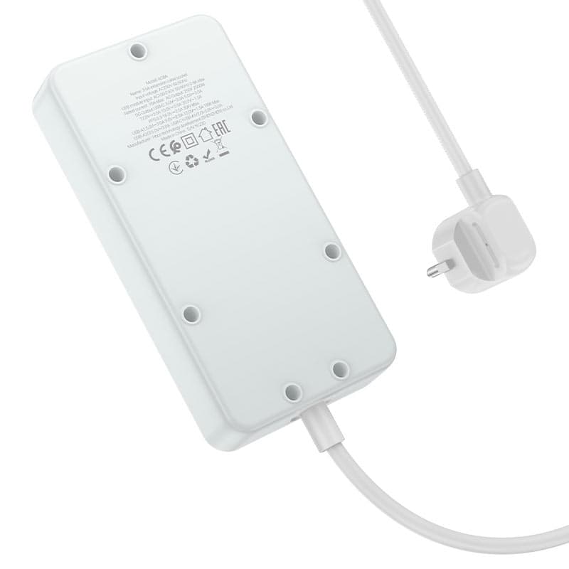 Hoco AC8A Power Strip PD30W + QC3.0 + 3 Sockets Multiplug view 4